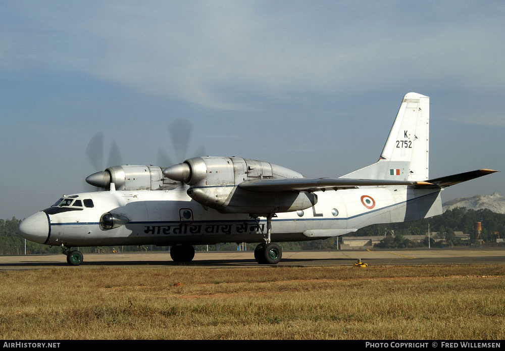 Aircraft Photo of K2752 | Antonov An-32 | India - Air Force | AirHistory.net #192312