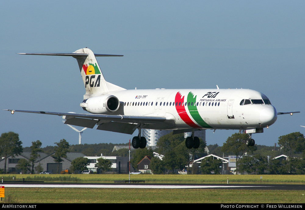 Aircraft Photo of CS-TPF | Fokker 100 (F28-0100) | Portugália Airlines - PGA | AirHistory.net #192385