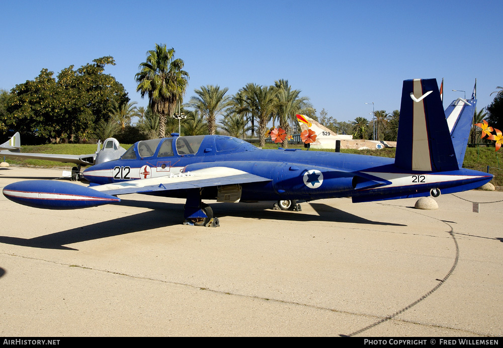 Aircraft Photo of 212 | Fouga CM-170R Magister | Israel - Air Force | AirHistory.net #192386