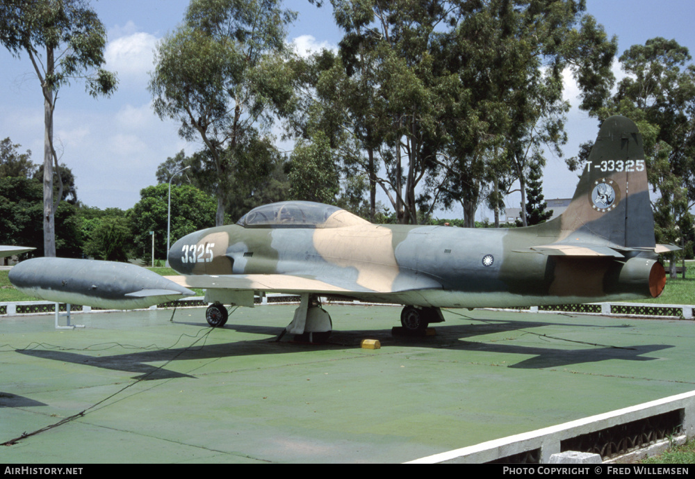 Aircraft Photo of T-33325 / 3325 | Lockheed T-33A | Taiwan - Air Force | AirHistory.net #192387