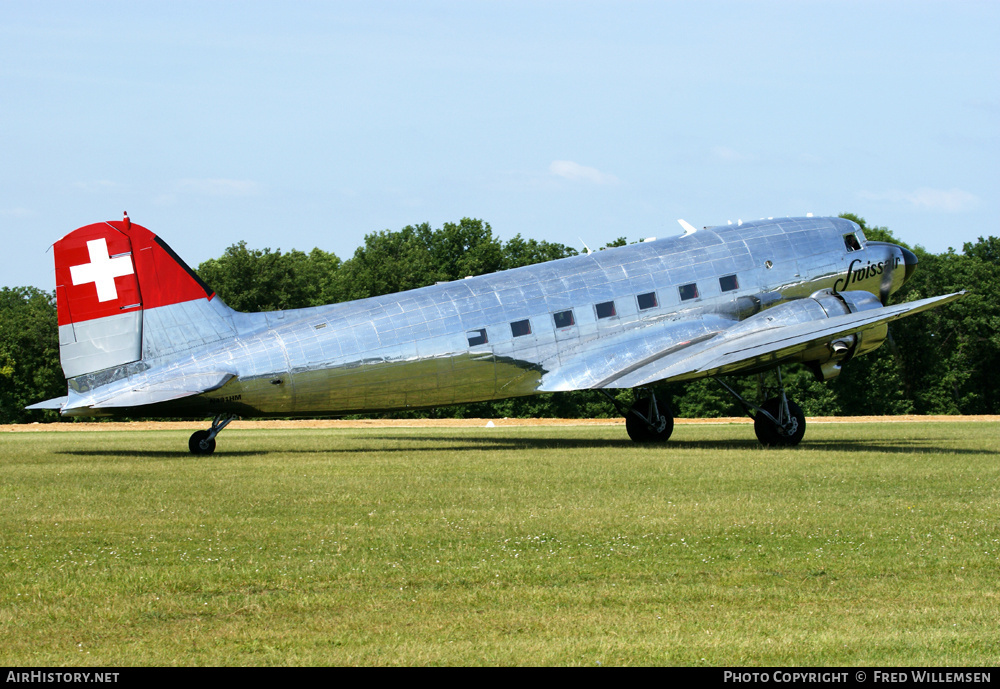 Aircraft Photo of N431HM | Douglas DC-3(C) | Swissair | AirHistory.net #192398