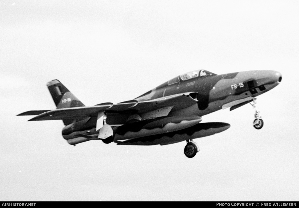Aircraft Photo of FR-15 | Republic RF-84F Thunderflash | Belgium - Air Force | AirHistory.net #192419