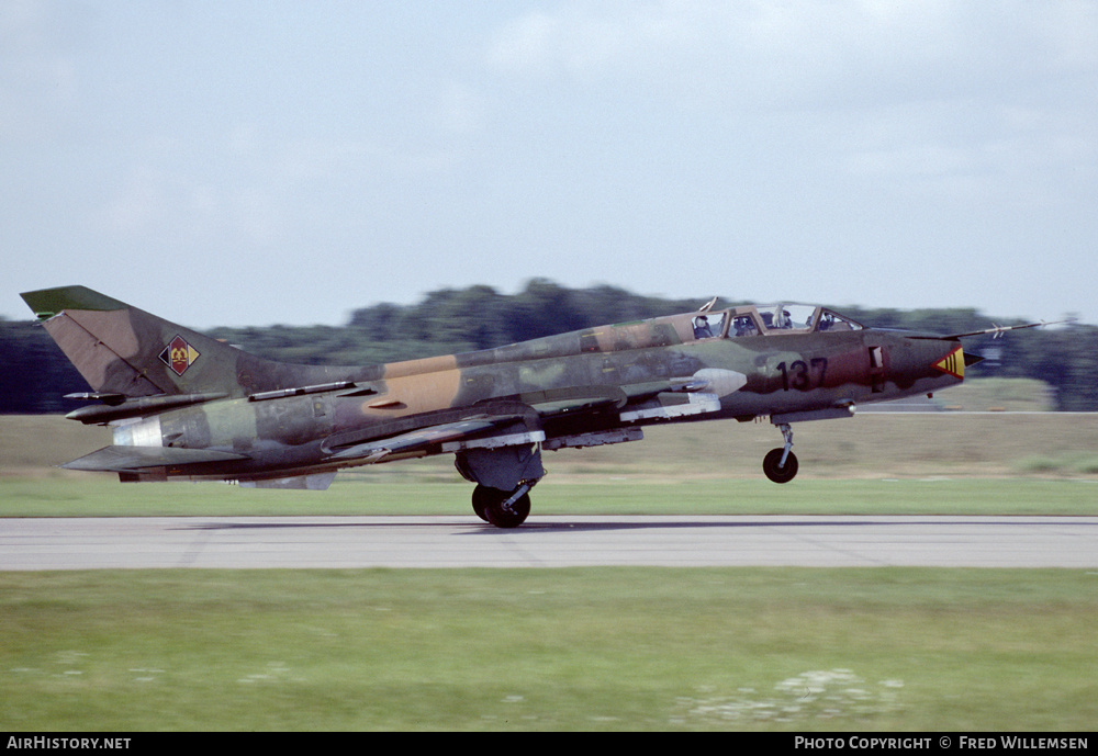 Aircraft Photo of 137 | Sukhoi Su-22UM3K | East Germany - Air Force | AirHistory.net #192420