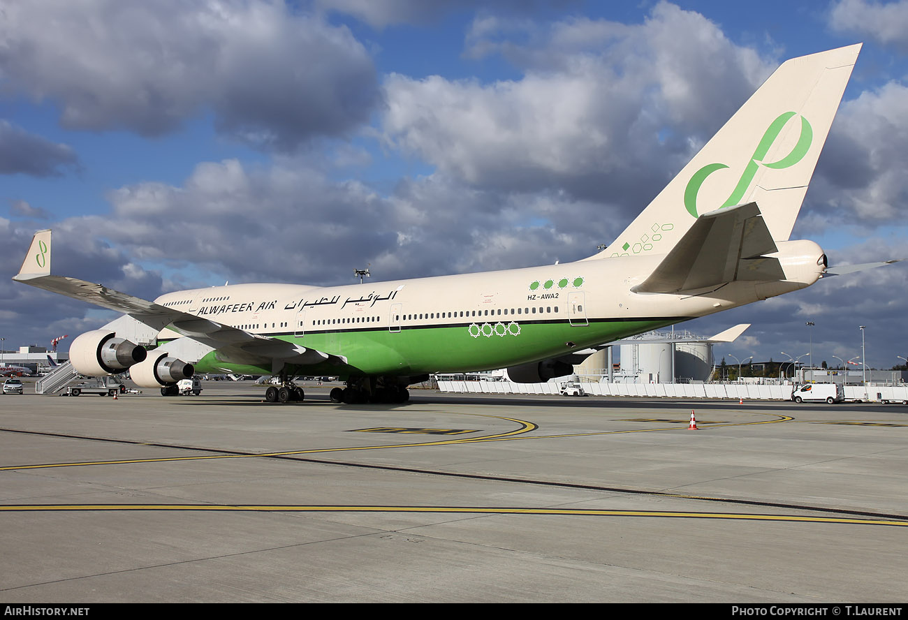 Aircraft Photo of HZ-AWA2 | Boeing 747-4H6 | Alwafeer Air | AirHistory.net #192468