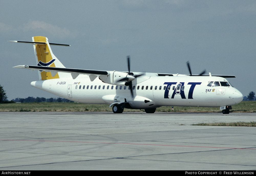 Aircraft Photo of F-GKOA | ATR ATR-72-202 | TAT - Transport Aérien Transrégional | AirHistory.net #192484