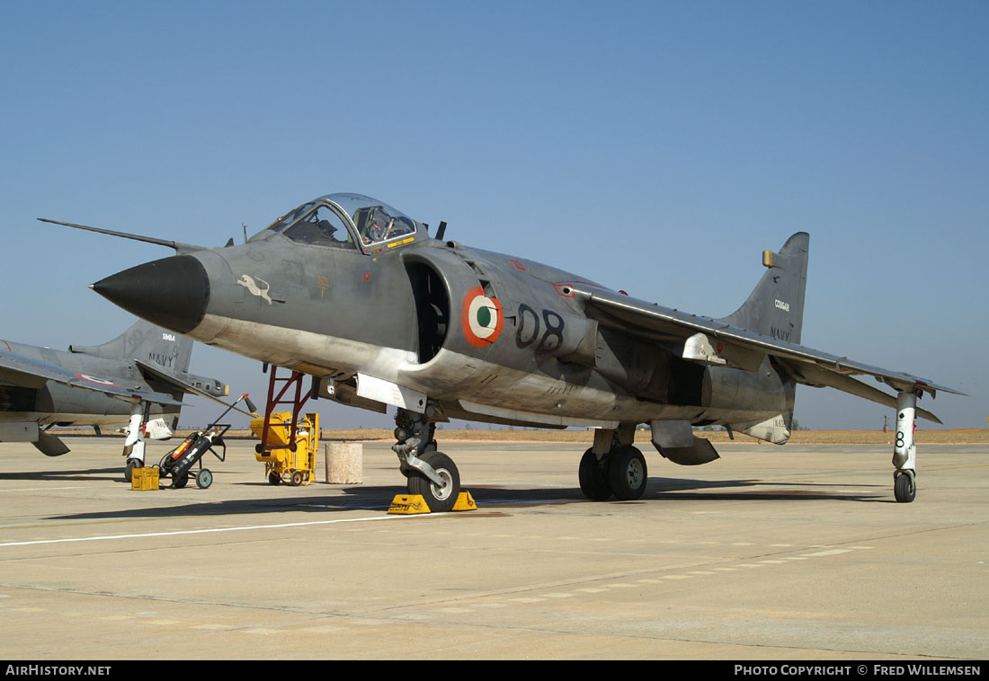 Aircraft Photo of IN608 | British Aerospace Sea Harrier FRS51 | India - Navy | AirHistory.net #192498