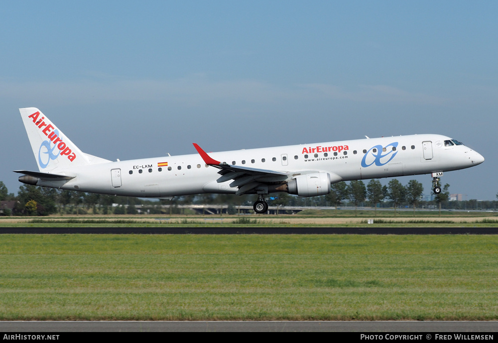 Aircraft Photo of EC-LKM | Embraer 195LR (ERJ-190-200LR) | Air Europa | AirHistory.net #192524
