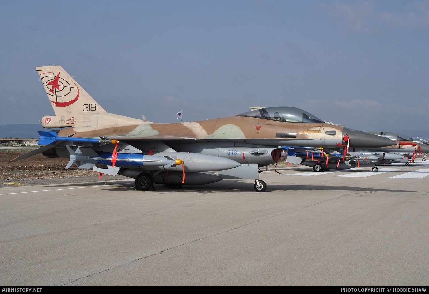 Aircraft Photo of 318 | General Dynamics F-16C Fighting Falcon | Israel - Air Force | AirHistory.net #192531