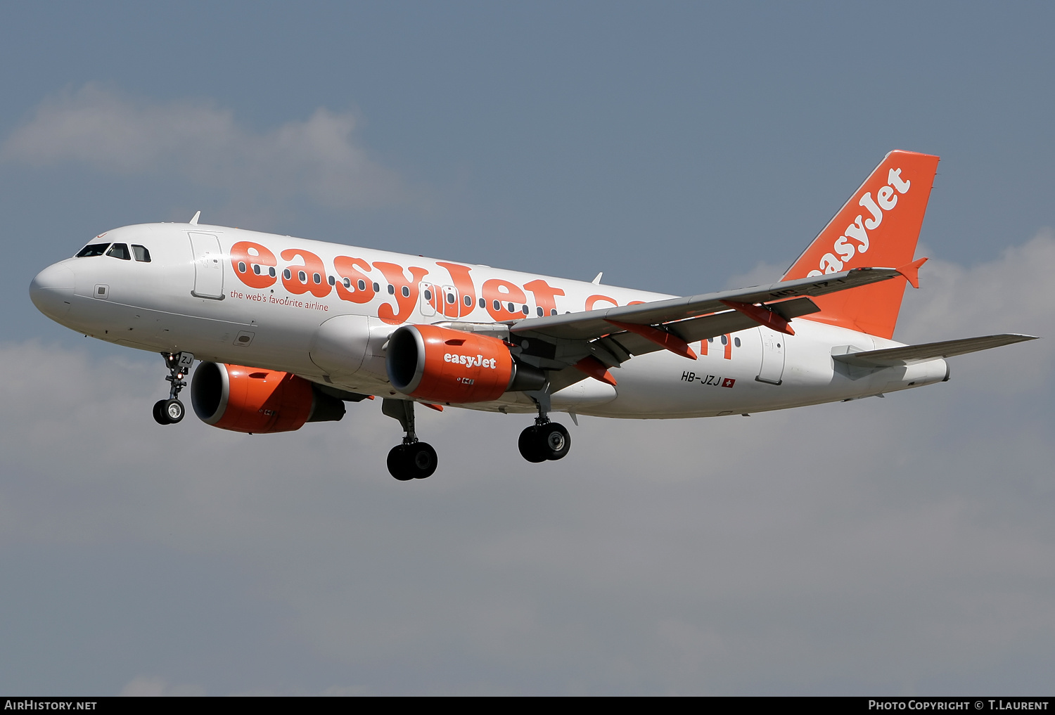 Aircraft Photo of HB-JZJ | Airbus A319-111 | EasyJet | AirHistory.net #192583