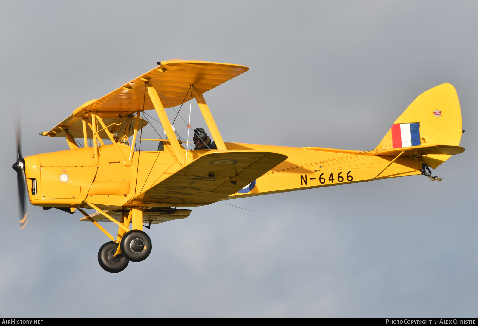 Aircraft Photo of G-ANKZ / N-6466 | De Havilland D.H. 82A Tiger Moth | UK - Air Force | AirHistory.net #192599