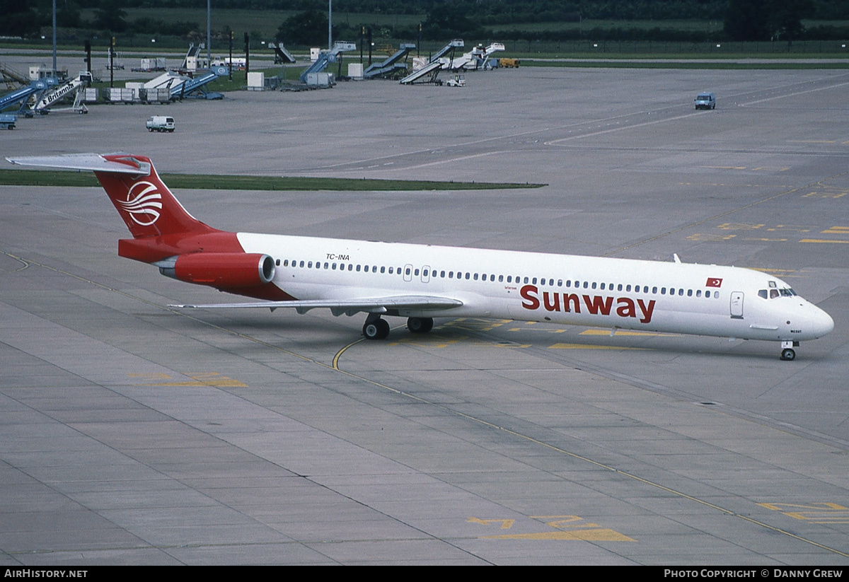 Aircraft Photo of TC-INA | McDonnell Douglas MD-83 (DC-9-83) | Sunway | AirHistory.net #192604