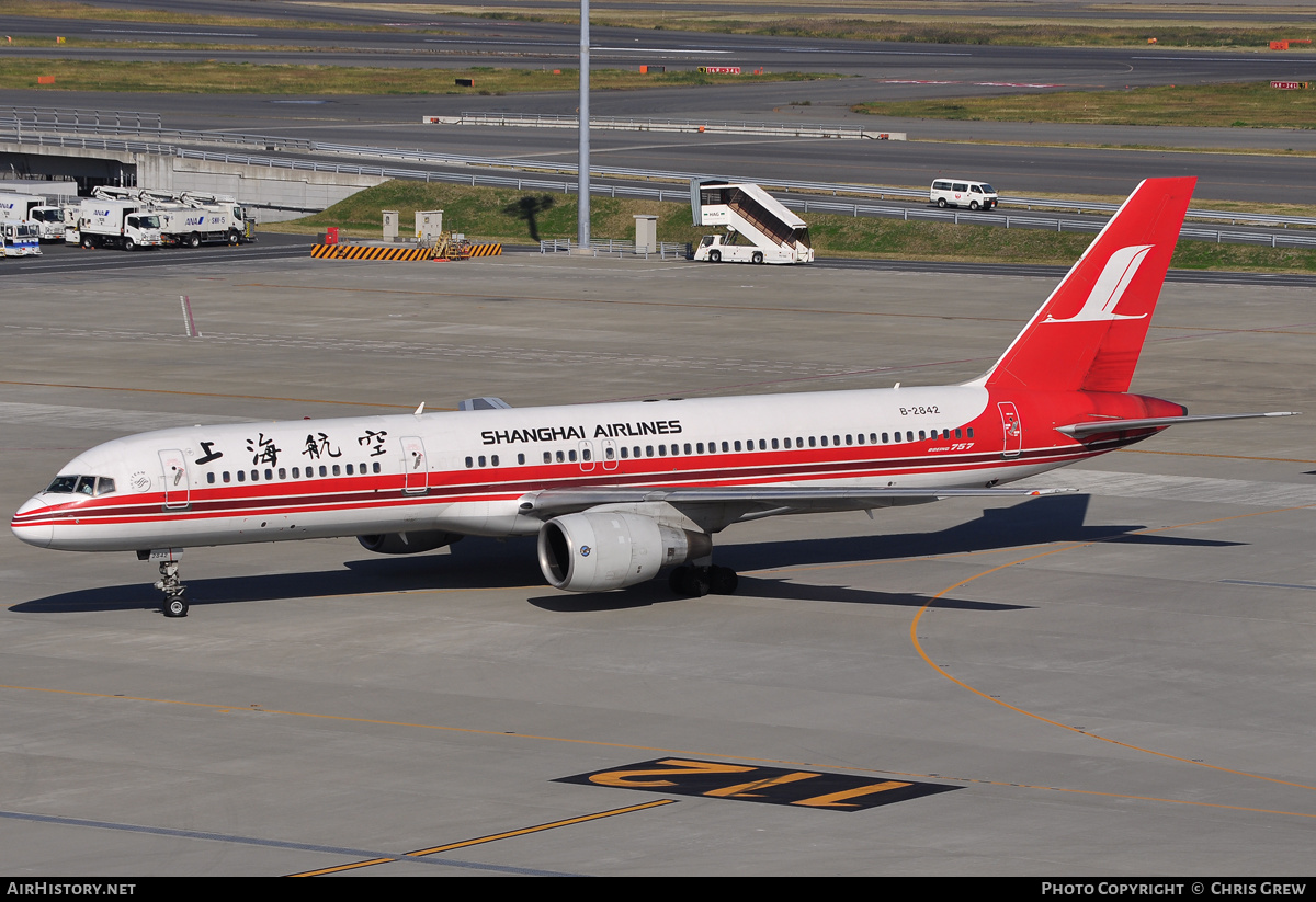 Aircraft Photo of B-2842 | Boeing 757-26D | Shanghai Airlines | AirHistory.net #192606