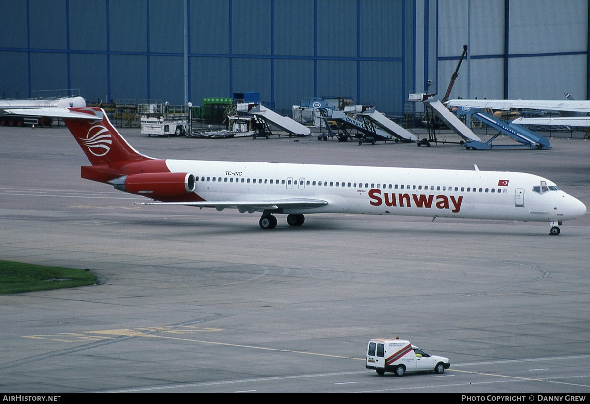 Aircraft Photo of TC-INC | McDonnell Douglas MD-83 (DC-9-83) | Sunway | AirHistory.net #192611