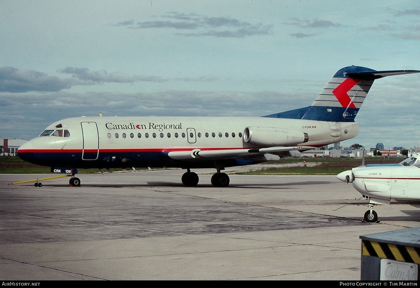 Aircraft Photo of C-FCRK | Fokker F28-1000 Fellowship | Canadian Regional Airlines | AirHistory.net #192663