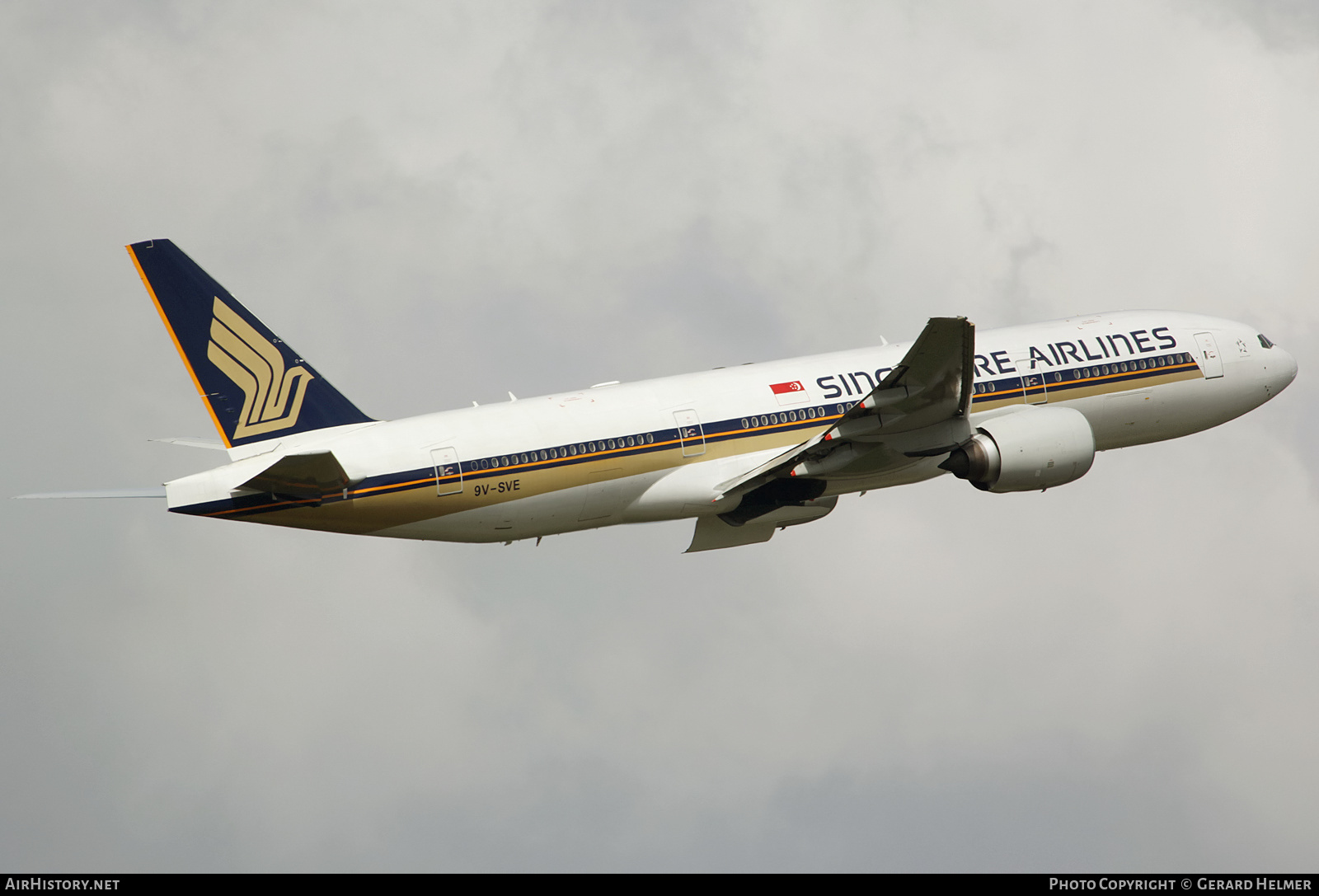 Aircraft Photo of 9V-SVE | Boeing 777-212/ER | Singapore Airlines | AirHistory.net #192673