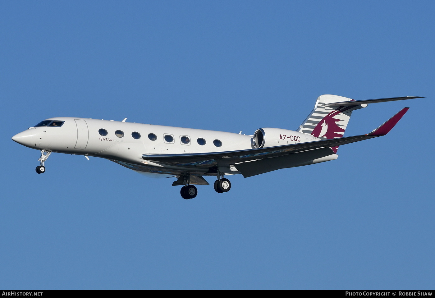 Aircraft Photo of A7-CGC | Gulfstream Aerospace G650ER (G-VI) | Qatar Executive | AirHistory.net #192711