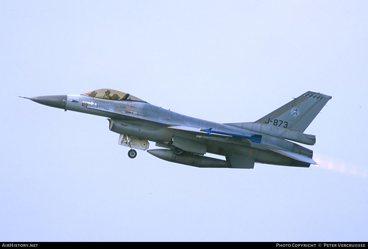 Aircraft Photo of J-873 | General Dynamics F-16A Fighting Falcon | Netherlands - Air Force | AirHistory.net #192732