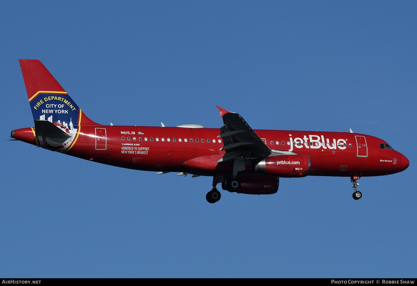 Aircraft Photo of N615JB | Airbus A320-232 | JetBlue Airways | AirHistory.net #192740