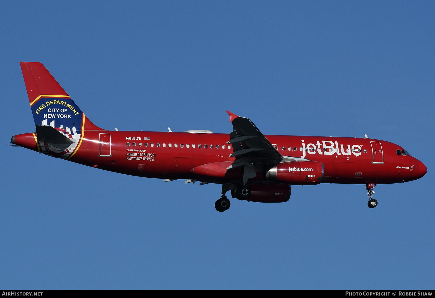 Aircraft Photo of N615JB | Airbus A320-232 | JetBlue Airways | AirHistory.net #192740