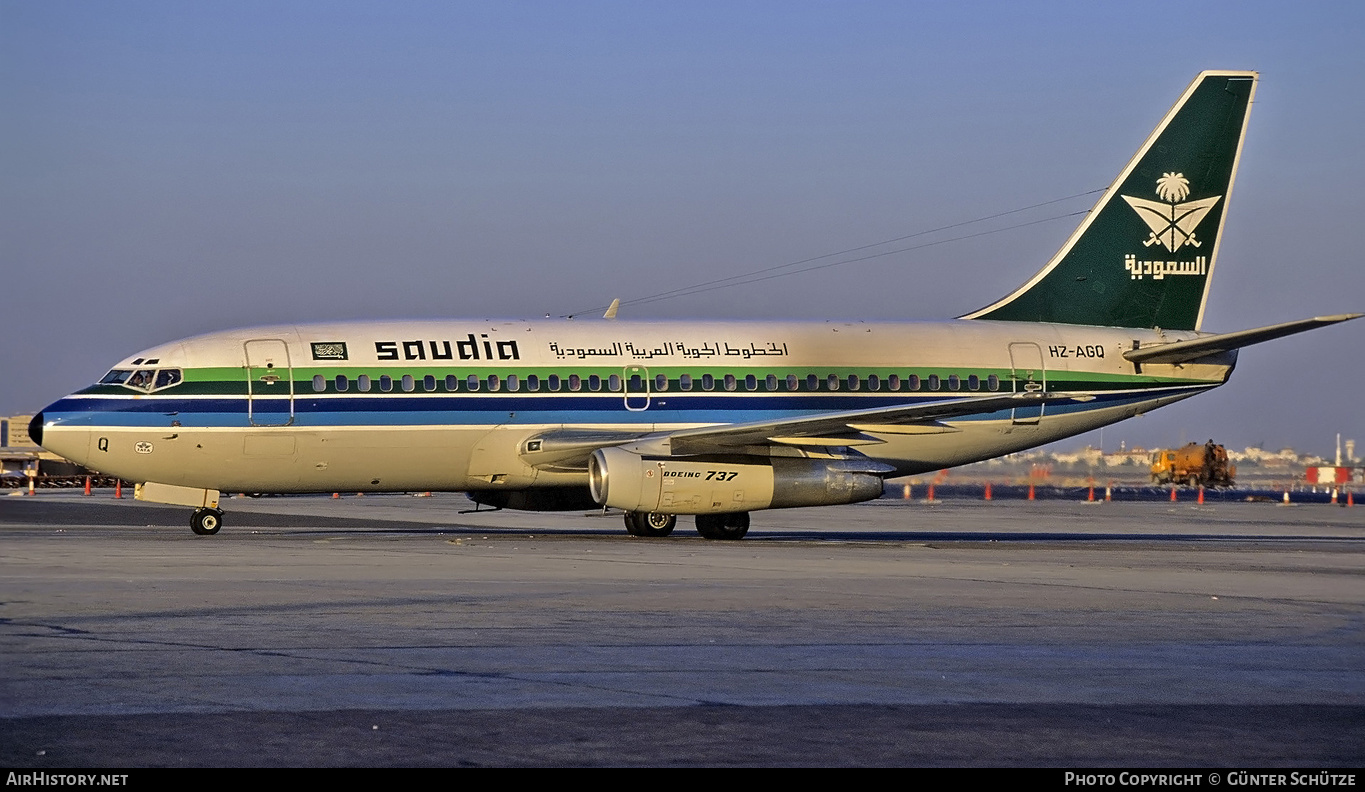 Aircraft Photo of HZ-AGQ | Boeing 737-268/Adv | Saudia - Saudi Arabian Airlines | AirHistory.net #192789