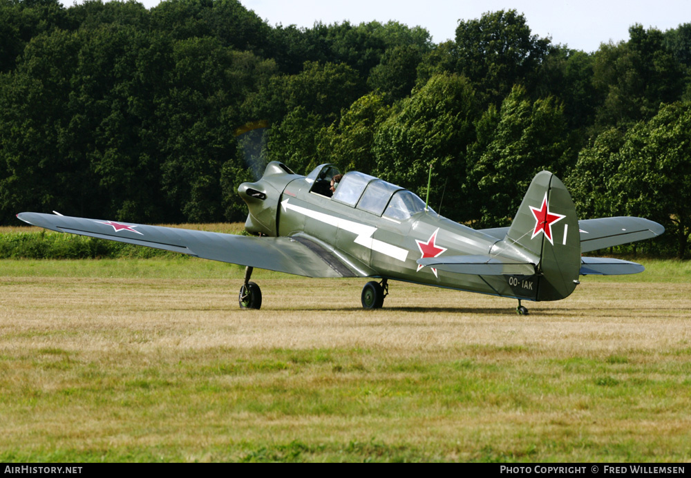 Aircraft Photo of OO-IAK / 1 white | Yakovlev Yak-18 | Soviet Union - Air Force | AirHistory.net #192799