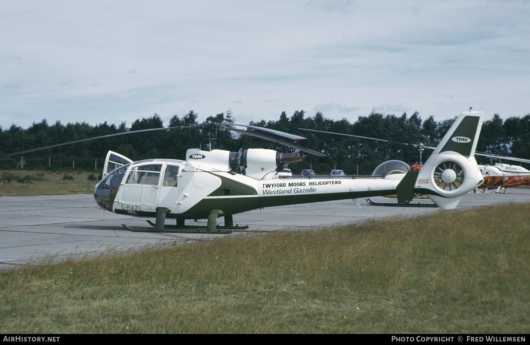 Aircraft Photo of G-BAZL | Aerospatiale SA-341G Gazelle | Twyford Moors Helicopters - TMH | AirHistory.net #192802