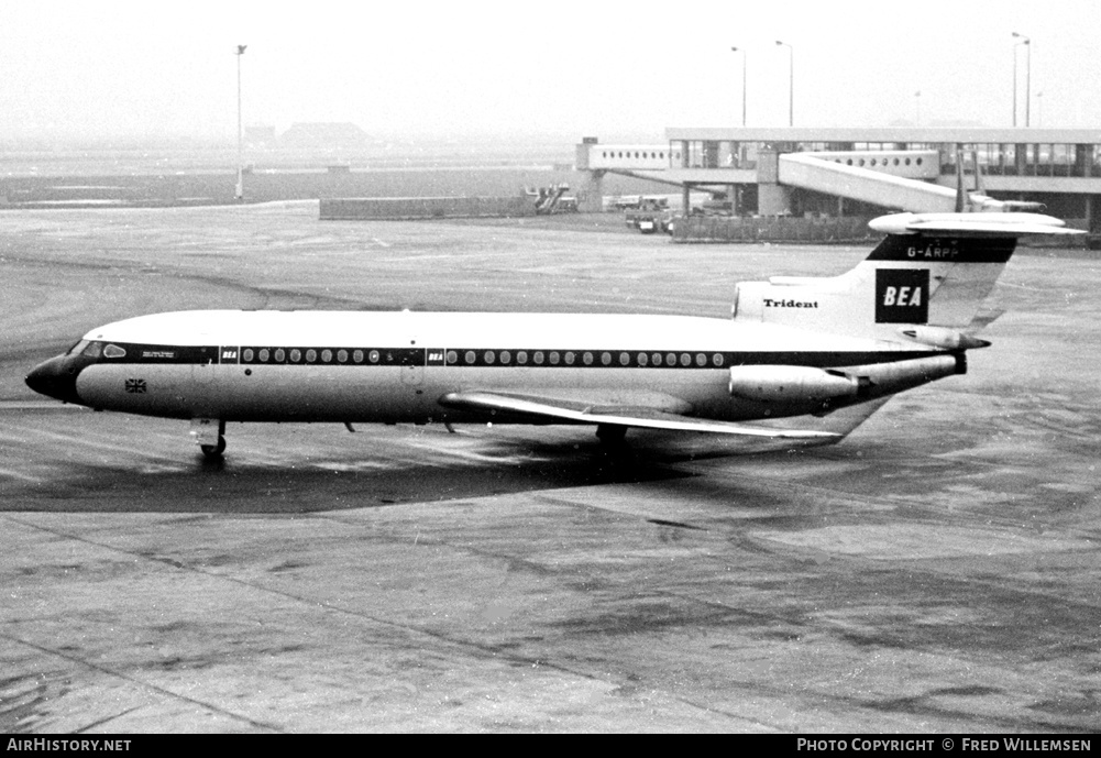 Aircraft Photo of G-ARPP | Hawker Siddeley HS-121 Trident 1C | BEA - British European Airways | AirHistory.net #192826