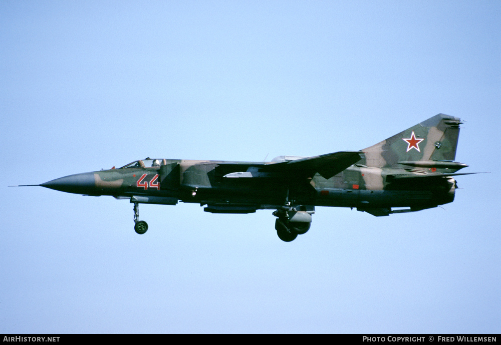 Aircraft Photo of 44 red | Mikoyan-Gurevich MiG-23MLD | Russia - Air Force | AirHistory.net #192844