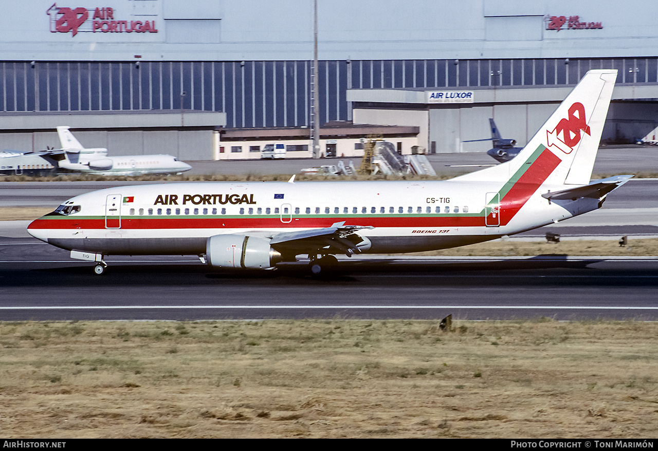 Aircraft Photo of CS-TIG | Boeing 737-3K9 | TAP Air Portugal | AirHistory.net #192848