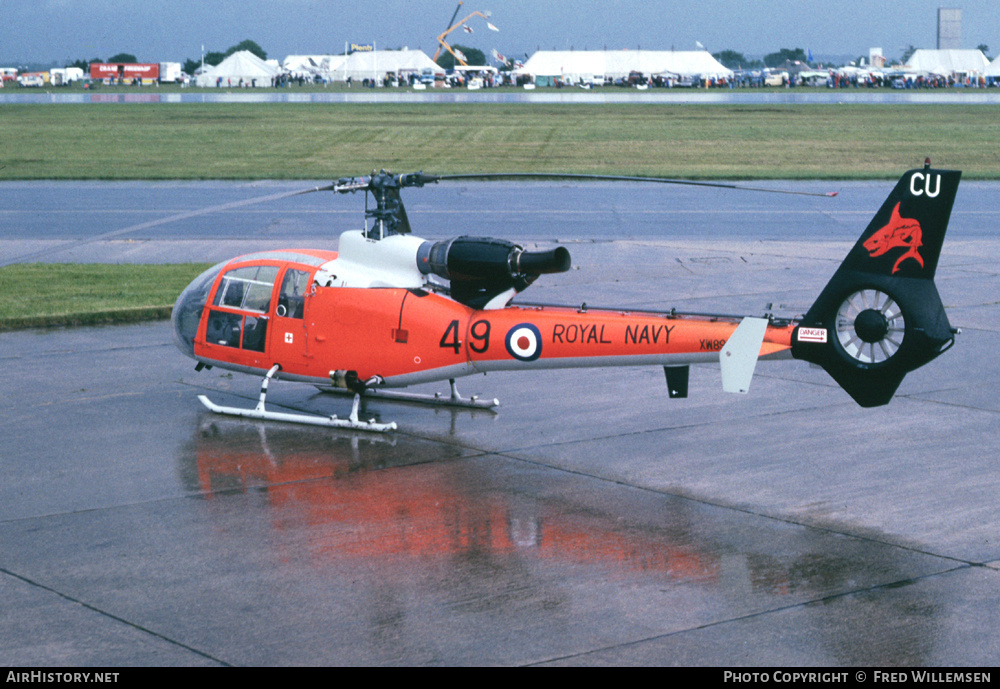 Aircraft Photo of XW891 | Aerospatiale SA-341C Gazelle HT2 | UK - Navy | AirHistory.net #192854