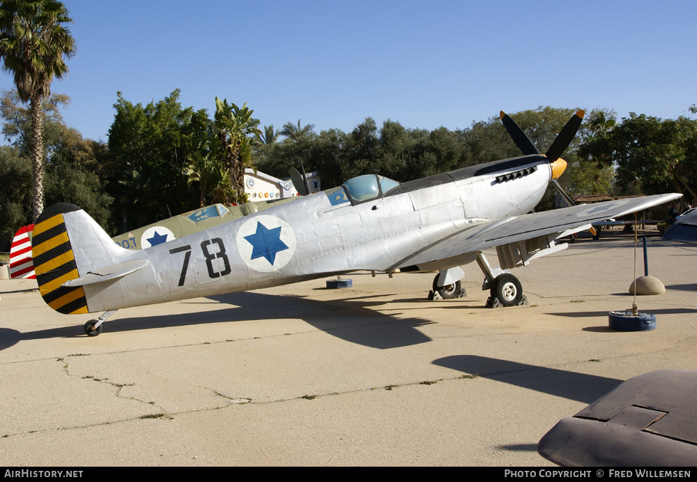 Aircraft Photo of 78 | Supermarine 361 Spitfire LF9E | Israel - Air Force | AirHistory.net #192877