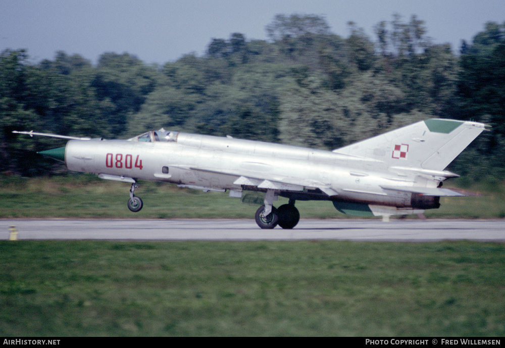 Aircraft Photo of 0804 | Mikoyan-Gurevich MiG-21bis | Poland - Navy | AirHistory.net #192888