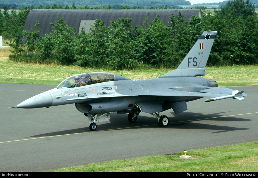 Aircraft Photo of FB-01 | General Dynamics F-16B Fighting Falcon | Belgium - Air Force | AirHistory.net #192923