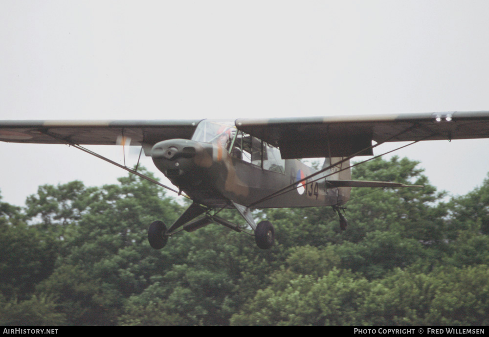 Aircraft Photo of R-134 | Piper U-7A Super Cub | Netherlands - Air Force | AirHistory.net #192932