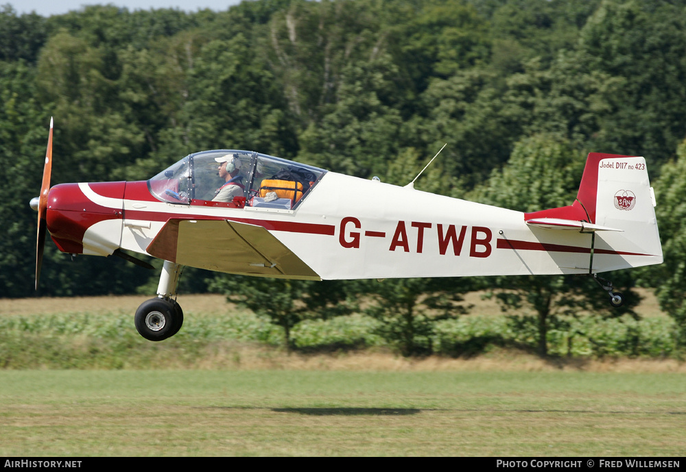 Aircraft Photo of G-ATWB | SAN Jodel D-117 | AirHistory.net #192972