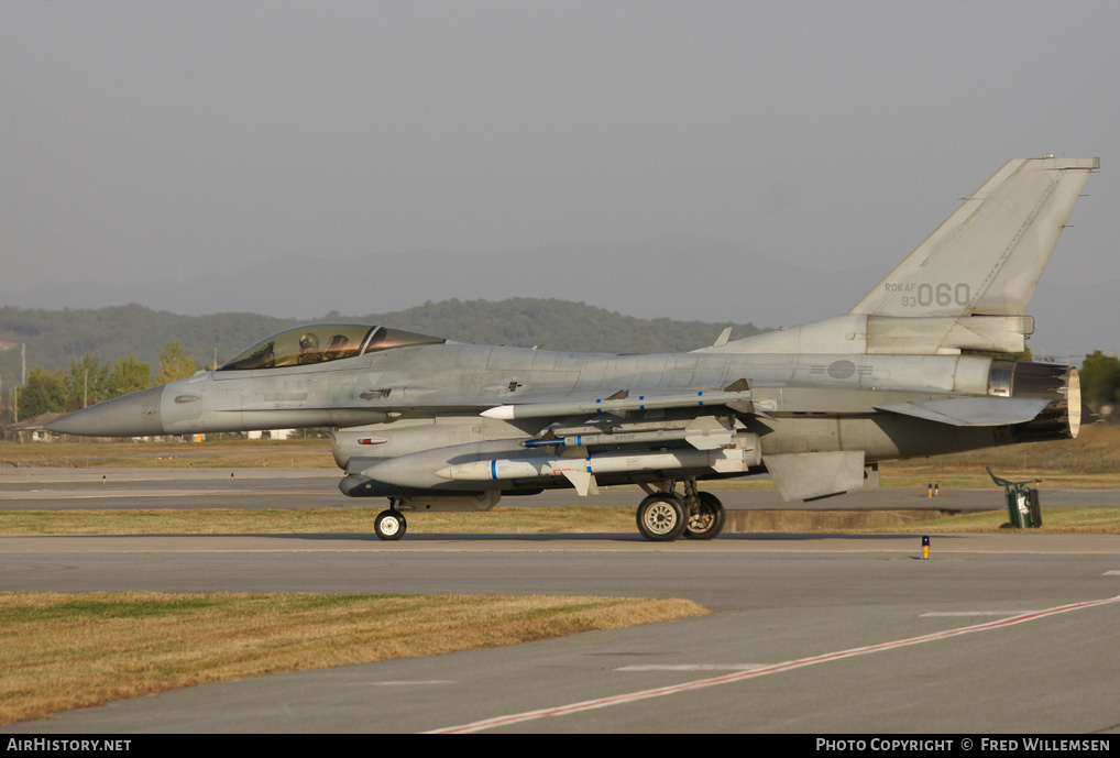 Aircraft Photo of 93-060 | Lockheed Martin F-16CJ Fighting Falcon | South Korea - Air Force | AirHistory.net #192986