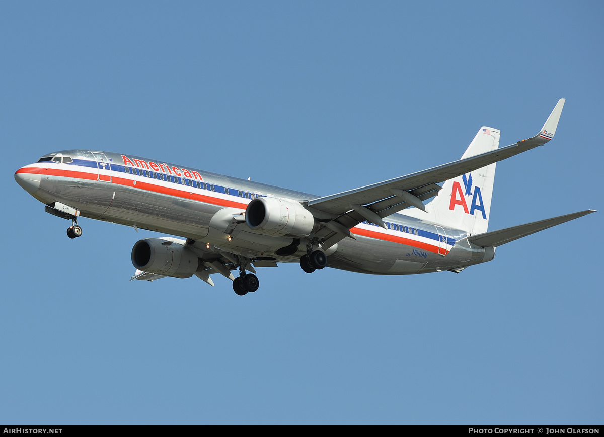 Aircraft Photo of N910AN | Boeing 737-823 | American Airlines | AirHistory.net #193017