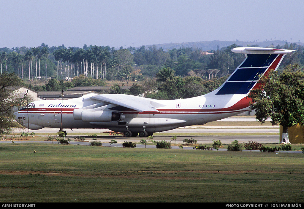 Aircraft Photo of CU-C1419 | Ilyushin Il-76MD | Cubana | AirHistory.net #193022