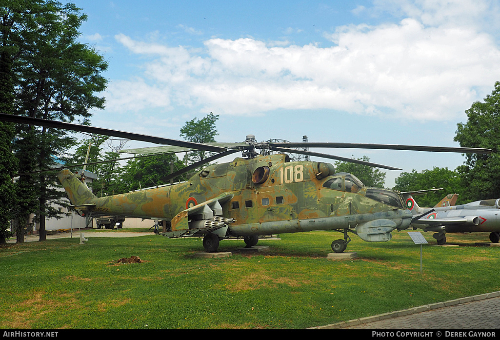 Aircraft Photo of 108 | Mil Mi-24D | Bulgaria - Air Force | AirHistory.net #193062