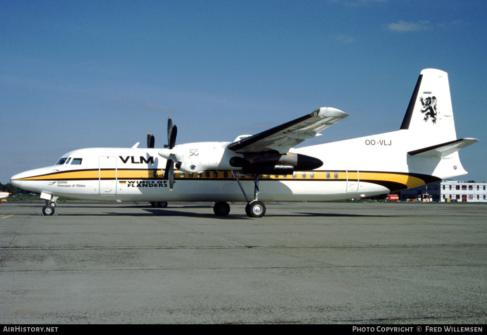 Aircraft Photo of OO-VLJ | Fokker 50 | VLM Airlines | AirHistory.net #193073
