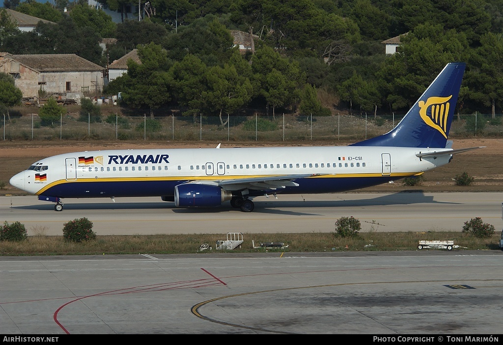 Aircraft Photo of EI-CSI | Boeing 737-8AS | Ryanair | AirHistory.net #193108