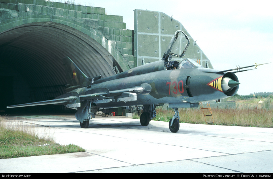 Aircraft Photo of 730 | Sukhoi Su-17M4 | East Germany - Air Force | AirHistory.net #193138