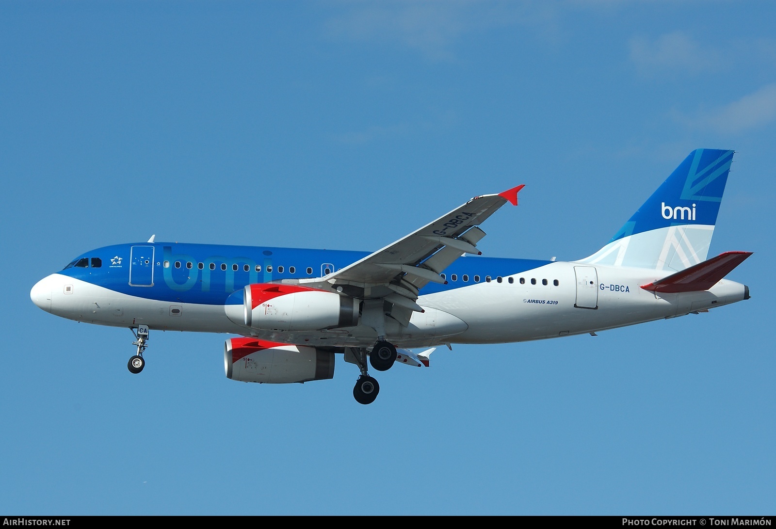 Aircraft Photo of G-DBCA | Airbus A319-131 | BMI - British Midland International | AirHistory.net #193140