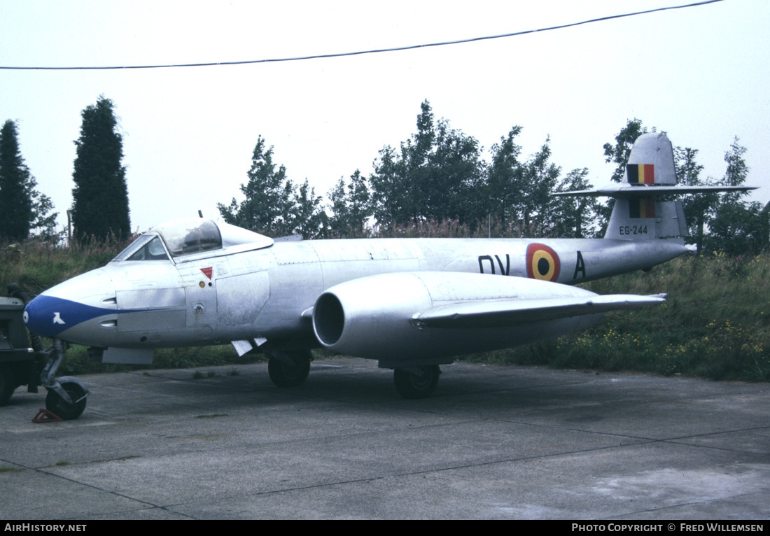 Aircraft Photo of EG-244 | Gloster Meteor F8 | Belgium - Air Force | AirHistory.net #193151