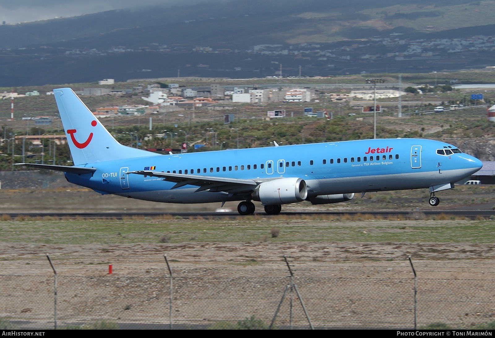 Aircraft Photo of OO-TUI | Boeing 737-4K5 | Jetair | AirHistory.net #193157