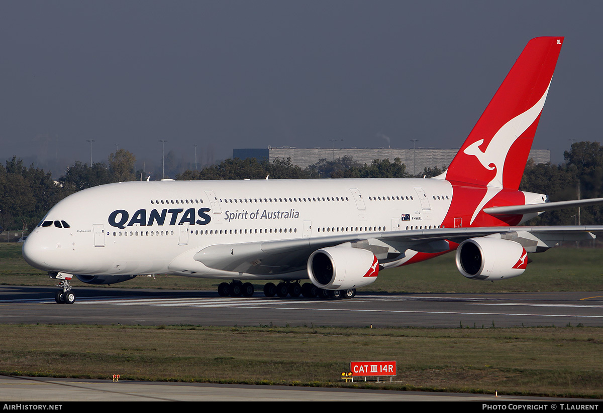 Aircraft Photo of F-WWSL | Airbus A380-842 | Qantas | AirHistory.net #193168