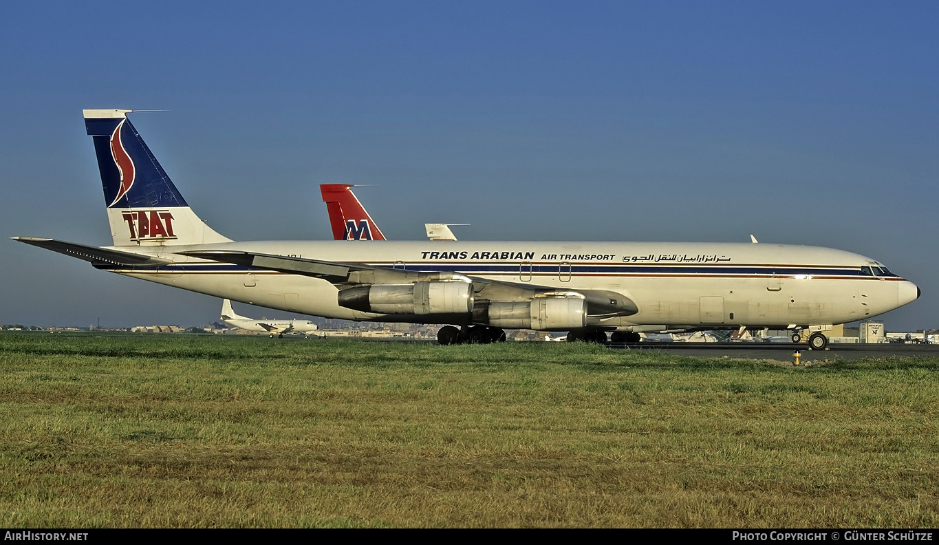 Aircraft Photo of 5X-ARJ | Boeing 707-351C | Trans Arabian Air Transport - TAAT | AirHistory.net #193175