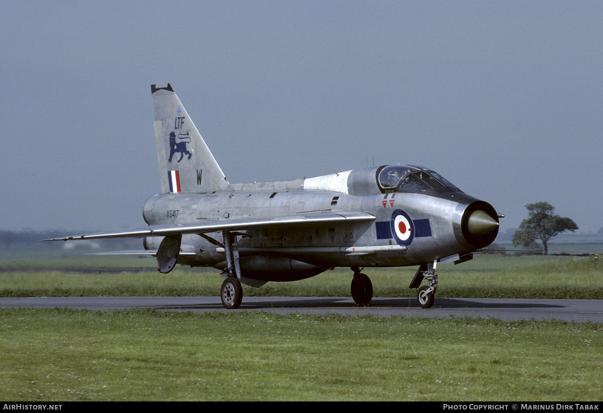 Aircraft Photo of XS417 | English Electric Lightning T5 | UK - Air Force | AirHistory.net #193185