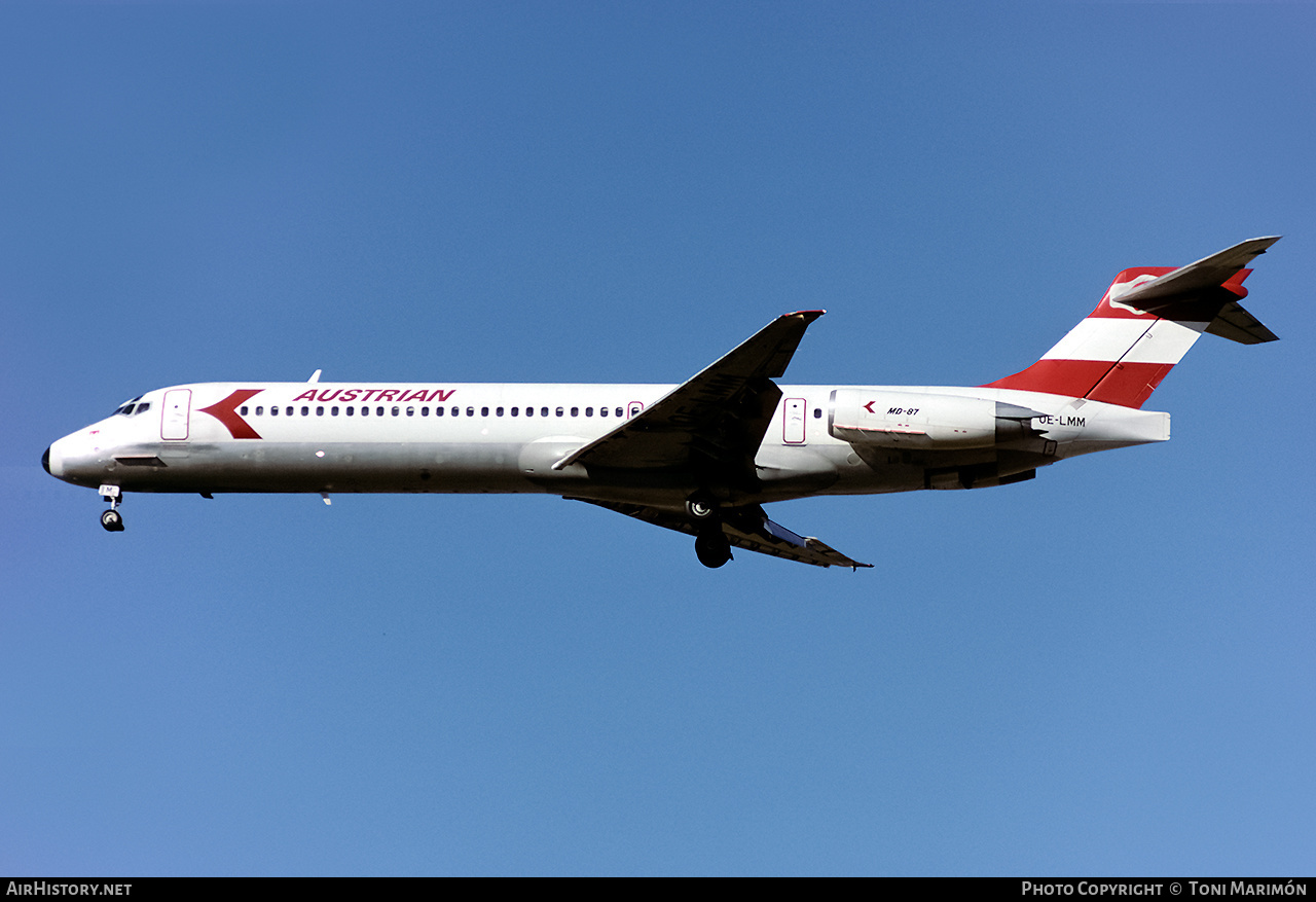 Aircraft Photo of OE-LMM | McDonnell Douglas MD-87 (DC-9-87) | Austrian Airlines | AirHistory.net #193187