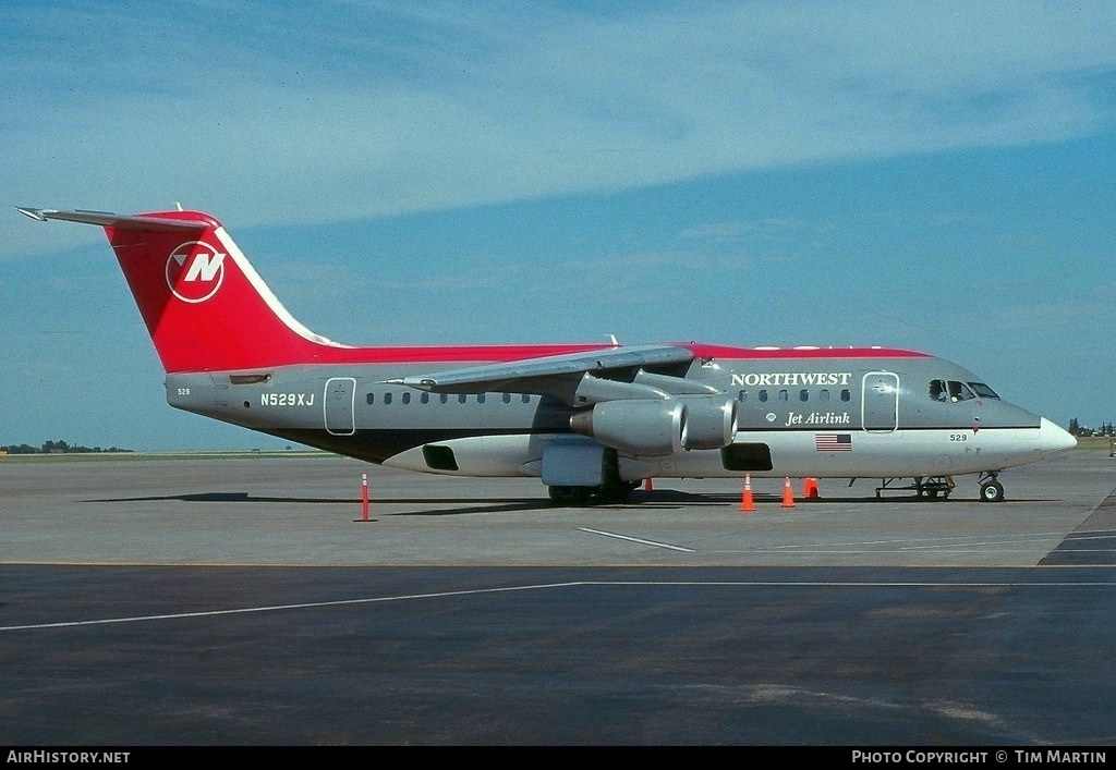 Aircraft Photo of N529XJ | BAE Systems Avro 146-RJ85 | Northwest Jet Airlink | AirHistory.net #193244